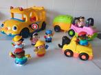 Little People Grote Schoolbus met 2 auto's, Kinderen en Baby's, Speelgoed | Fisher-Price, Ophalen of Verzenden, Zo goed als nieuw