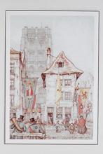 Feestochtend Antwerpen - Anton Pieck, Verzenden, Zo goed als nieuw, Prent