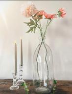 XL Glazen Vaas - Prachtig en Helder, Wit, Ophalen of Verzenden, Minder dan 50 cm, Glas