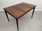 Vintage uitschuifbare eettafel palissander, Huis en Inrichting, Tafels | Eettafels, Ophalen, 50 tot 100 cm, Zo goed als nieuw