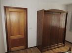 Eiken kledingkast 3 deurs, 200 cm of meer, Met hangruimte, 150 tot 200 cm, Eikenhout