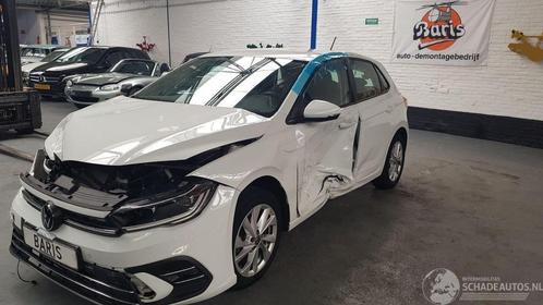 Volkswagen Polo 1.0 TSI Style (bj 2023), Auto diversen, Schadeauto's, Volkswagen, Handgeschakeld, Benzine, Hatchback, Wit