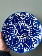 Spaans Wandbord met Blauw Motief, Antiek en Kunst, Ophalen of Verzenden