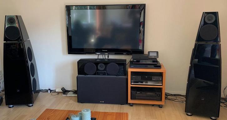 Meridian DSP8000 actieve digitale luidsprekers, Audio, Tv en Foto, Luidsprekers, Zo goed als nieuw, Front, Rear of Stereo speakers