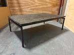 Salontafel leisteen metalen frame, Ophalen, Zo goed als nieuw
