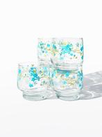 Sapglaasjes glazen Arcoroc France Veronica, Vintage, Verzenden, Zo goed als nieuw, Waterglas