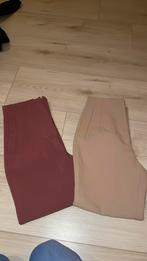 Twee pantalons Zara maat XS zandkleur en oudroze, Verzenden, Gedragen, Maat 34 (XS) of kleiner, Roze