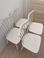 Vier houten spijlenstoelen, Ophalen, Zo goed als nieuw, Bruin, Vier