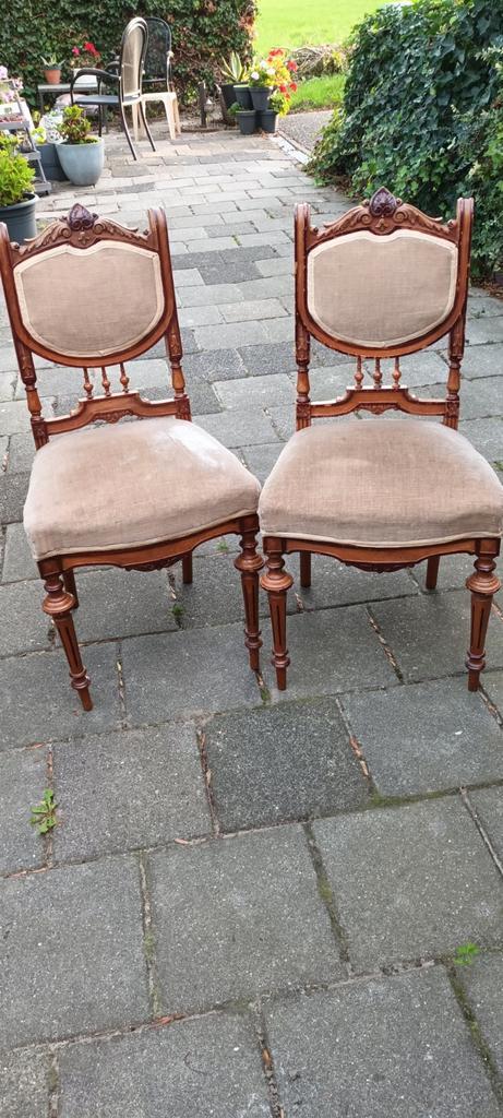 Set van 2 Leuke Antieke Stoelen, Huis en Inrichting, Stoelen, Ophalen