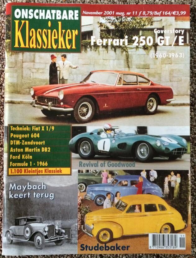 OKM: Studebaker, Fiat X1/9, Ferrari 250 GT/E, Peugeot 604, Boeken, Auto's | Folders en Tijdschriften, Gelezen, Algemeen, Ophalen of Verzenden