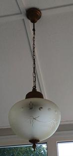 Glazen hanglamp keurige staat, Ophalen, Gebruikt, Glas, Minder dan 50 cm