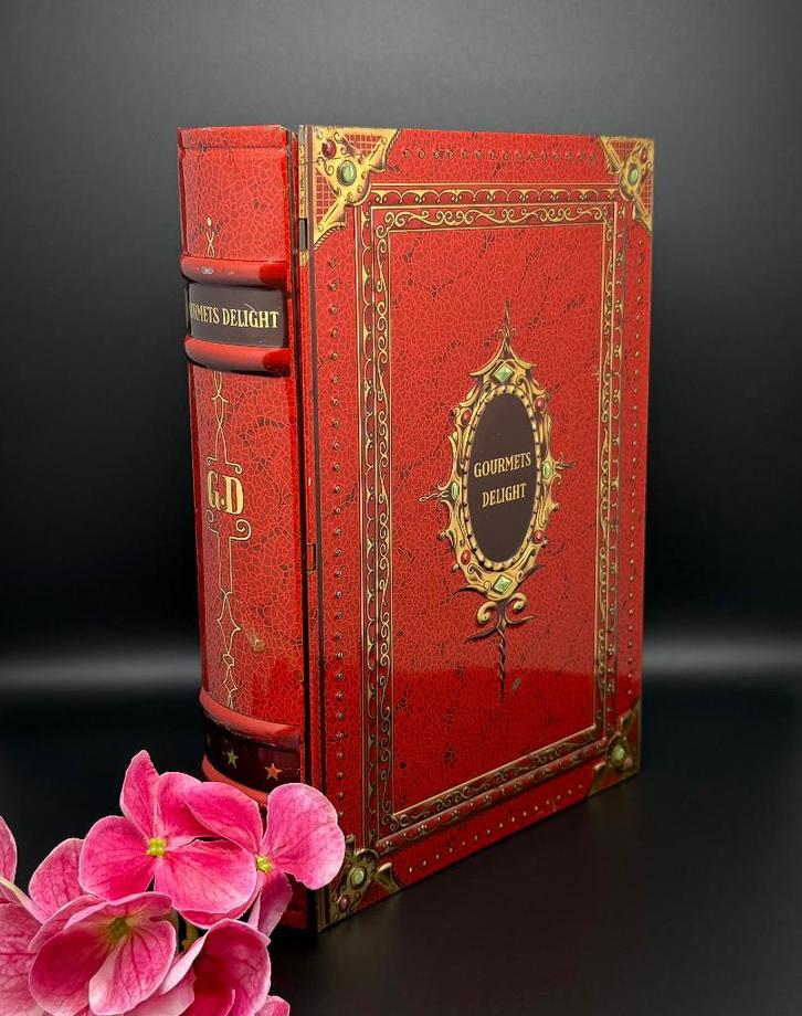 Gourmets Delight Victoria Biscuit blik in boekvorm - SL3, Antiek en Kunst, Curiosa en Brocante, Verzenden