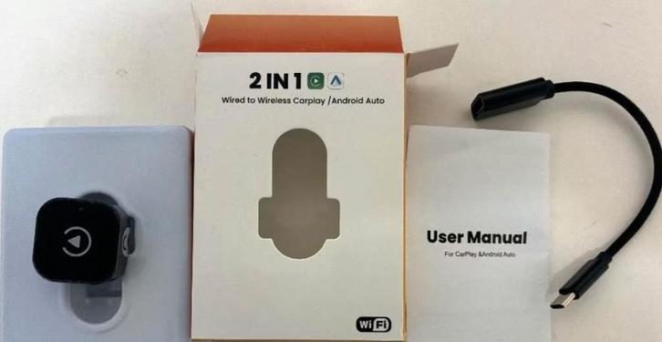 Carplay - Android adapter 2-in-1, Auto diversen, Auto-accessoires, Nieuw, Ophalen of Verzenden