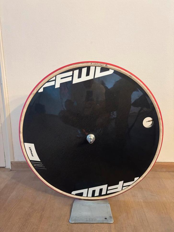 FFWD Disc-T Achterwiel met Rode Dugast Latex Tube, Fietsen en Brommers, Fietsonderdelen, Zo goed als nieuw, Algemeen, Wiel, Ophalen of Verzenden