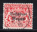 Bayern michel dienstmarken 34 gestempeld, Postzegels en Munten, Overige periodes, Ophalen of Verzenden, Gestempeld