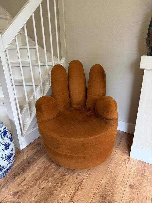 Design draaifauteuil High- Five, Huis en Inrichting, Fauteuils, Gebruikt, Hout, Metaal, Stof, 50 tot 75 cm, 75 tot 100 cm, Ophalen