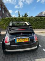 Fiat 500C 0.8 Cabrio 2012 Zwart, Auto's, Fiat, Stof, Zwart, Origineel Nederlands, Handgeschakeld
