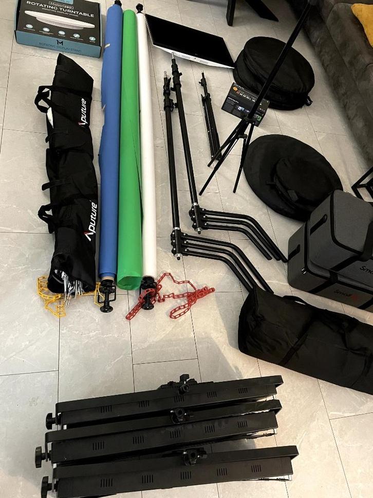 Professionele Studio Inboedel - KOOPJE!, Audio, Tv en Foto, Fotografie | Fotostudio en Toebehoren, Zo goed als nieuw, Complete fotostudio