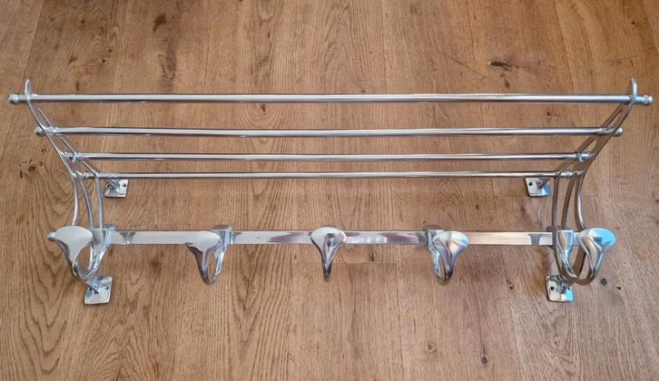 Art Nouveau stijl metalen wandkapstok., Huis en Inrichting, Woonaccessoires | Kapstokken, Gebruikt, Wandkapstok, Minder dan 100 cm