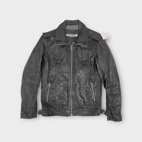 Superdry heren jas maat M (100% leer), Kleding | Heren, Jassen | Zomer, Gedragen, Maat 48/50 (M), Zwart, Ophalen of Verzenden