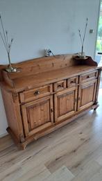 Dressoir inclusief 2 kastlampen, Ophalen, 150 tot 200 cm, Zo goed als nieuw, Grenenhout