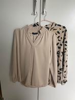 2 dames blouses maat S/M creme/ beige, Beige, Musthaves, Ophalen of Verzenden, Zo goed als nieuw