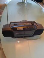 Philips Radio met dubbele cassettespeler, Audio, Tv en Foto, Radio's, Ophalen of Verzenden, Gebruikt, Radio