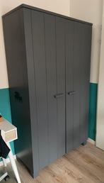 WOOOD Kledingkast Dennis Staalgrijs, Huis en Inrichting, Ophalen, Gebruikt, 100 tot 150 cm, 200 cm of meer