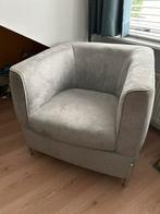 Mooi grijs stoeltje van Natuzzi, Huis en Inrichting, Fauteuils, Ophalen, Minder dan 75 cm, Zo goed als nieuw, 75 tot 100 cm