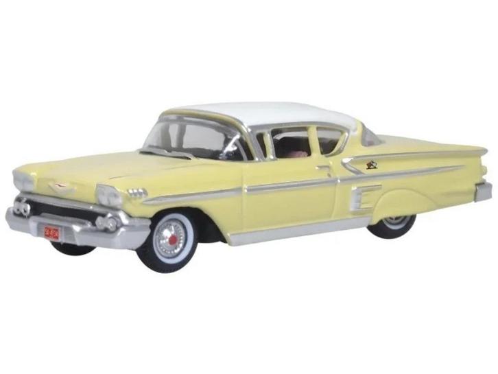 Chevrolet IMPALA SPORT COUPE 1958 geel, Hobby en Vrije tijd, Modelauto's | 1:87, Nieuw, Auto, Overige merken, Ophalen of Verzenden