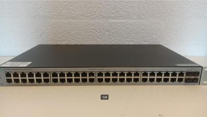 HPE office connect 1820, 48 x 1000mbps, 4 x sfp/xfp, managed, Computers en Software, Netwerk switches, Gebruikt, Ophalen of Verzenden