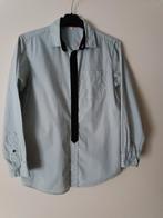 Net wit overhemd met licht patroon, mt 164, Kinderen en Baby's, Kinderkleding | Maat 164, Ophalen of Verzenden, Zo goed als nieuw