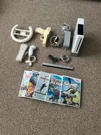Nintendo gamecube versie Wii met controller en 5 spellen, Spelcomputers en Games, ., Ophalen of Verzenden, ., Met 1 controller