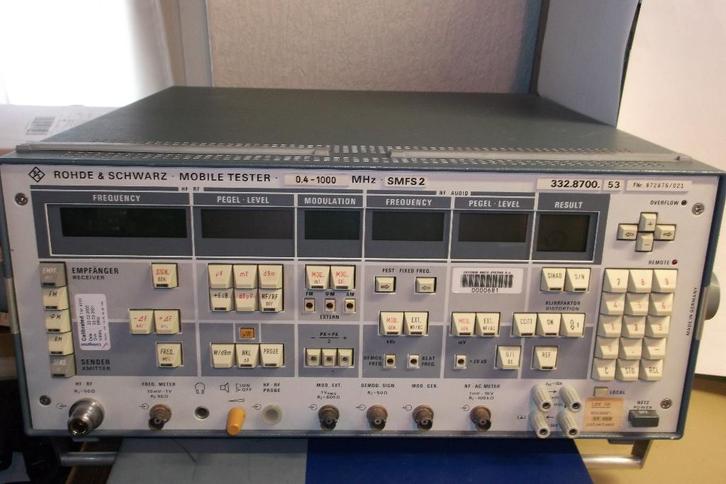 Rohde & Schwarz Mobile Tester SMFS2 0,4-1000Mhz, Telecommunicatie, Zenders en Ontvangers, Gebruikt, Zender en Ontvanger, Ophalen