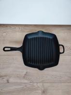Gietijzeren grillpan, Ophalen of Verzenden, Gebruikt, Gietijzer, Koekenpan of Braadpan