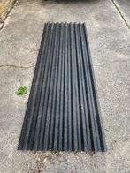 damwandplaten geperforeerd zwart partij zie foto’s., Tuin en Terras, Deurmatten, Ophalen, Gebruikt