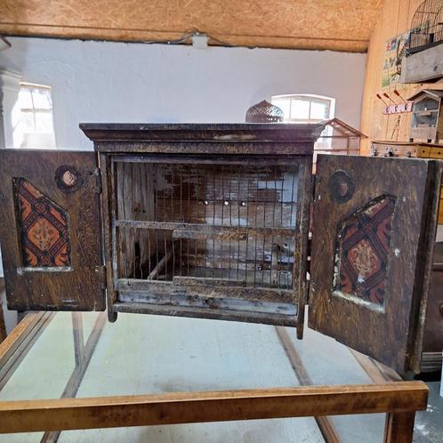 Indonesisch vogelkooitje, kastje, vogelhuisje, Antiek en Kunst, Curiosa en Brocante, Ophalen of Verzenden