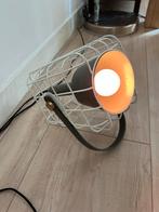 Industriële Tafellamp lamp warm light in cage, Ophalen, Zo goed als nieuw, Metaal, Minder dan 50 cm