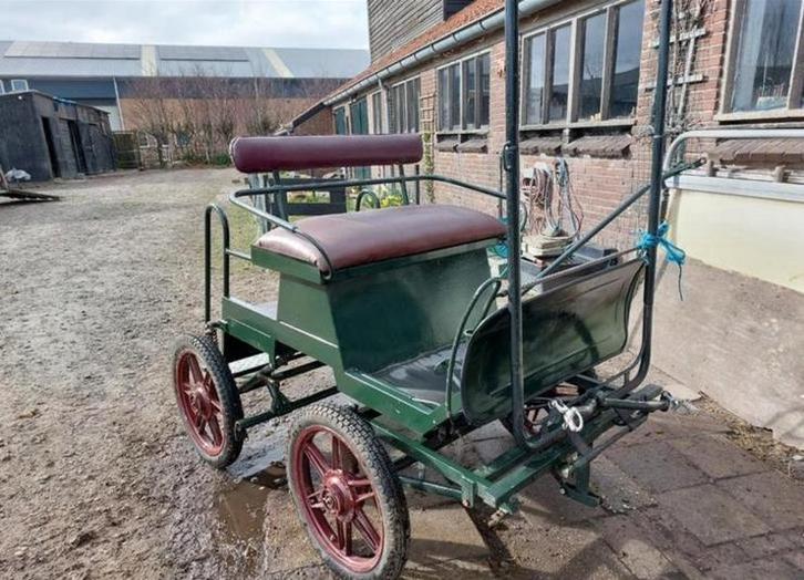Shetlander menwagen, Dieren en Toebehoren, Rijtuigen en Koetsen, Gebruikt, Overige typen, Pony