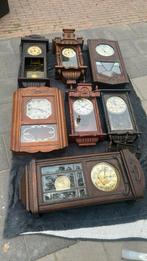 Partij van 7 wandklokken – antiek/vintage – diverse modellen, Ophalen