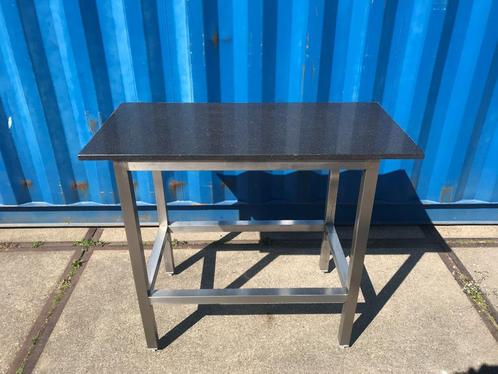 Buitenkeuken rvs frame werktafel + zwart granieten werkblad, Tuin en Terras, Buitenkeukens, Nieuw, Ophalen