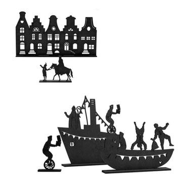 🖤 Leuke set van Zoedt/Stoomboot/Pietenboot/Grachtenpand beschikbaar voor biedingen