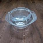 Arcuisine glazen ronde ovenschaal met deksel, Huis en Inrichting, Glas, Schaal of Schalen, Overige stijlen, Gebruikt