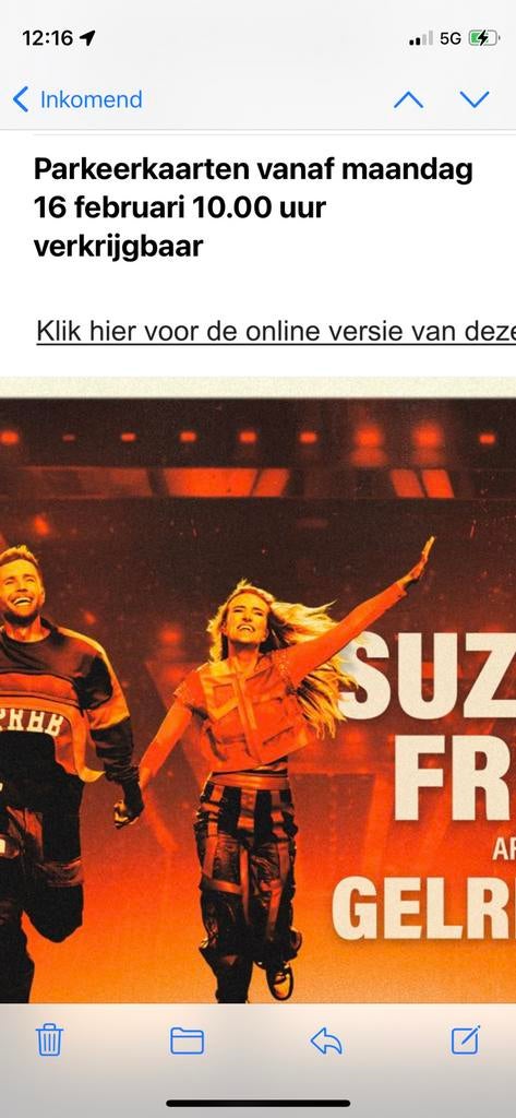 Parkeerkaart 17 mei 2026 P1 - Gelredome, Tickets en Kaartjes, Twee personen, Mei