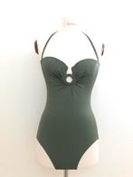 BADPAK mt38 OLIJFGROEN stijlvol slankmakend HUNKEMÖLLER, Verzenden, Badpak, Zo goed als nieuw, Hunkemöller