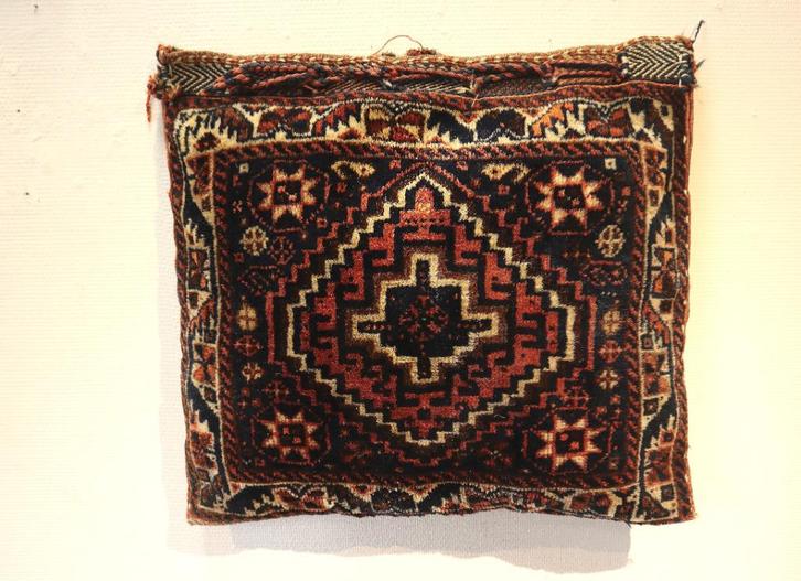 Perzisch kussen Shiraz, sierkussen, Huis en Inrichting, Woonaccessoires | Kussens, Gebruikt, Ophalen of Verzenden