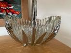 Antieke Sowerby Glass schaal met chromen frame, jaren 30, Ophalen of Verzenden