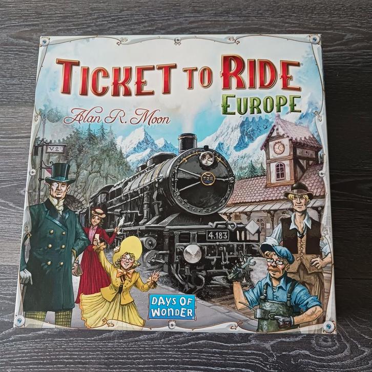 Nr 25) Ticket to Ride. Europa., Hobby en Vrije tijd, Gezelschapsspellen | Bordspellen, Zo goed als nieuw, Ophalen of Verzenden