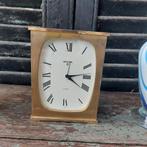 Mooie vintage zware tafel klok van Swiza, 15 jewel, werkt, Antiek en Kunst, Ophalen of Verzenden