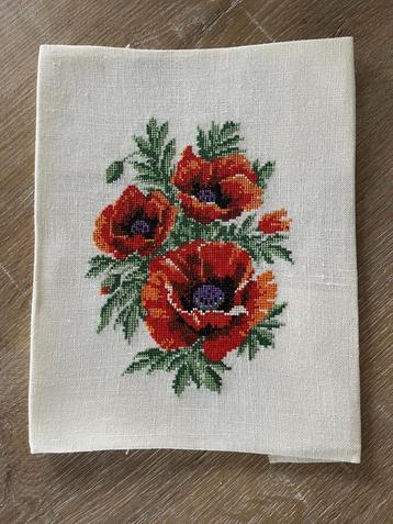 Super leuk  borduurwerkje  met Rozen beschikbaar voor biedingen